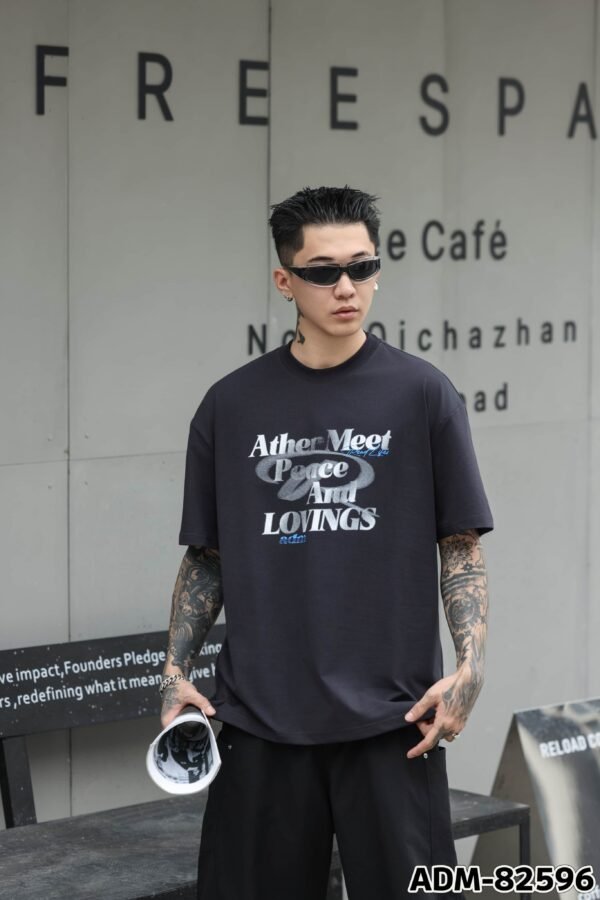 ADM New Vintage Wash Heavyweight T-shirt 82596 - 260gsm Premium Cotton | Streetwear Wholesale (4 Colors) - Image 6