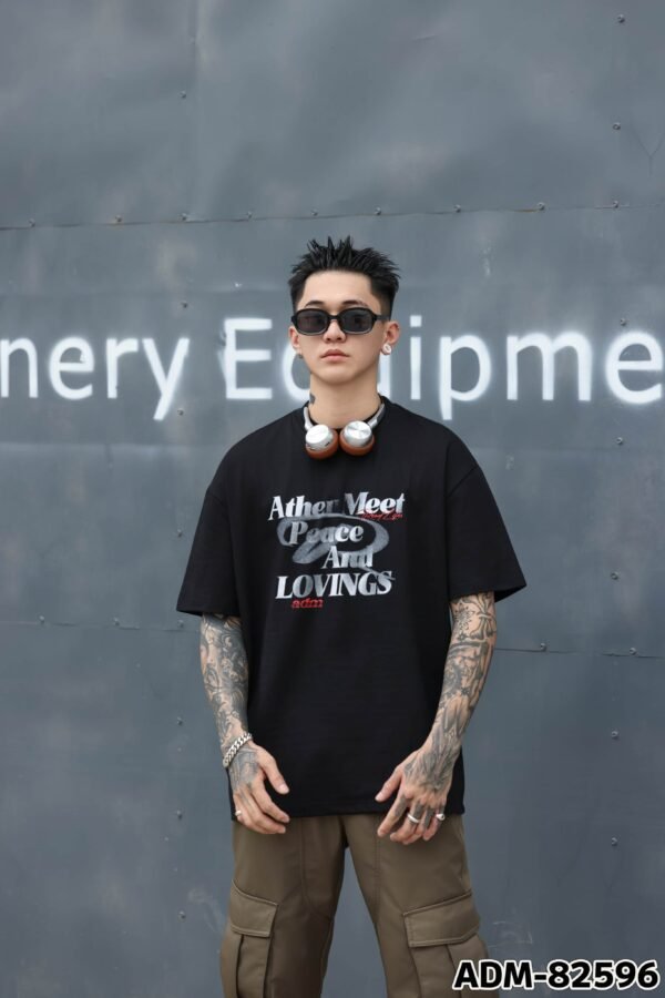 ADM New Vintage Wash Heavyweight T-shirt 82596 - 260gsm Premium Cotton | Streetwear Wholesale (4 Colors) - Image 3