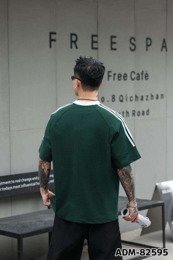 ADM New Contrast Stripe Raglan T-shirt 82595 - 260gsm Heavyweight Cotton | Streetwear Wholesale (3 Colors) - Image 7