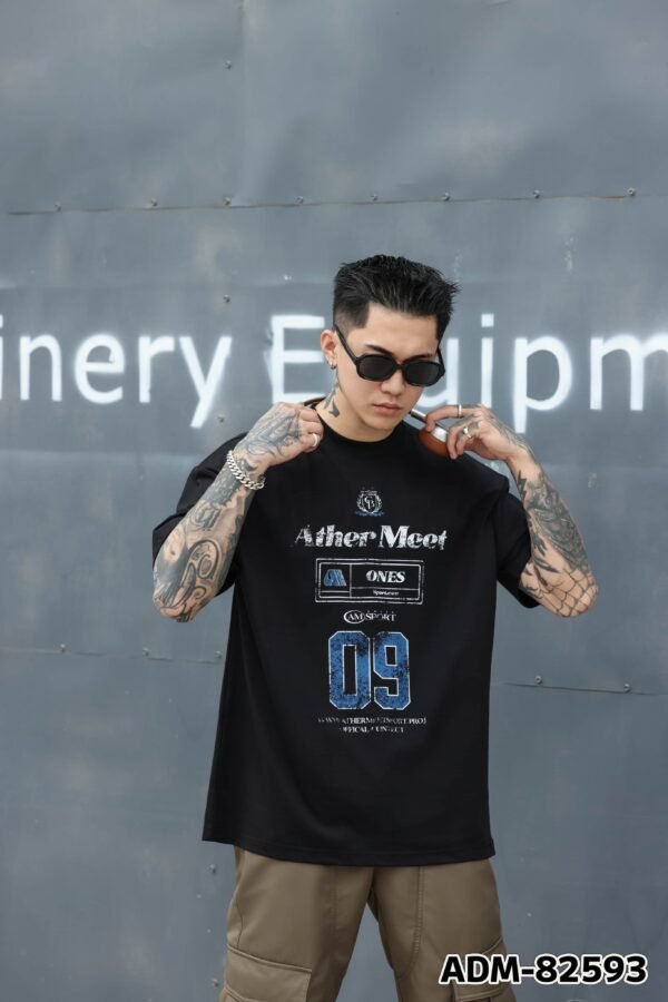 ADM New Vintage Wash Heavyweight T-shirt 82593 - 260gsm Premium Cotton | Streetwear Wholesale (3 Colors) - Image 9