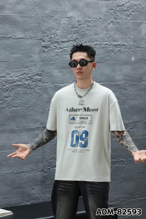 ADM New Vintage Wash Heavyweight T-shirt 82593 - 260gsm Premium Cotton | Streetwear Wholesale (3 Colors) - Image 6