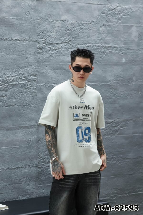 ADM New Vintage Wash Heavyweight T-shirt 82593 - 260gsm Premium Cotton | Streetwear Wholesale (3 Colors) - Image 5
