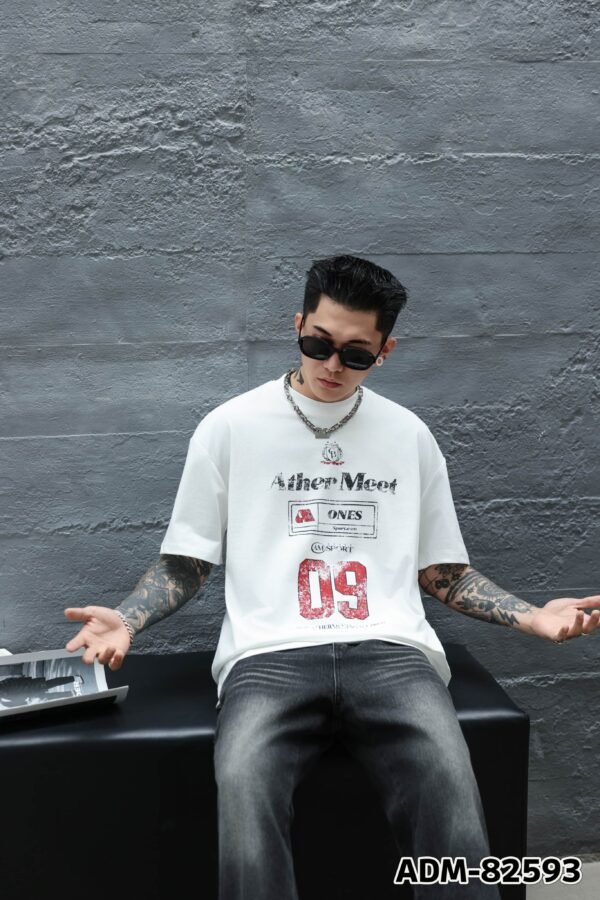 ADM New Vintage Wash Heavyweight T-shirt 82593 - 260gsm Premium Cotton | Streetwear Wholesale (3 Colors) - Image 2