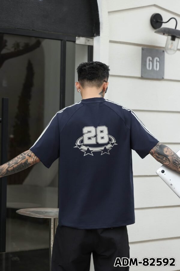 ADM New Contrast Stripe Raglan T-shirt 82592 - 260gsm Heavyweight Cotton | Streetwear Wholesale (4 Colors) - Image 9
