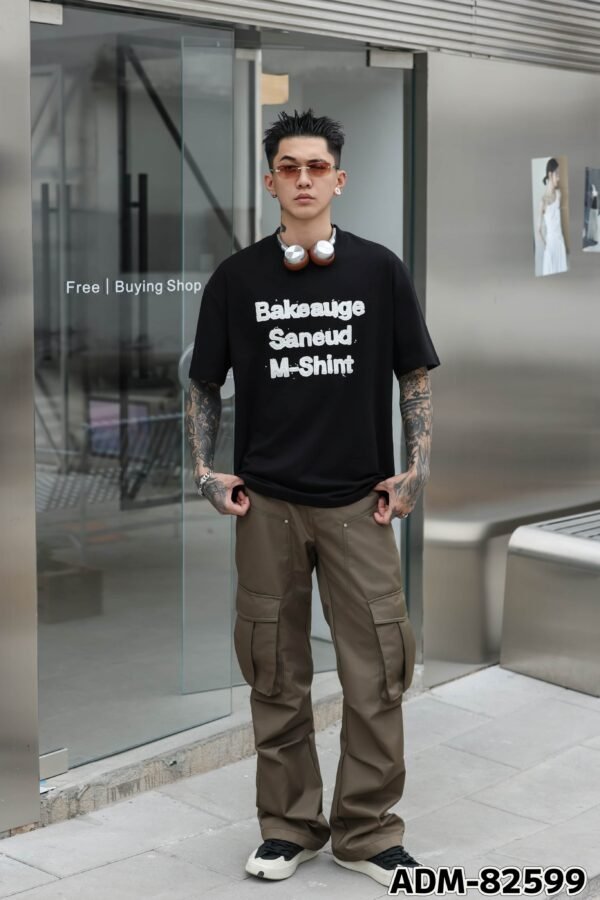 ADM New Rubber Print Heavyweight T-shirt 82599 - 260gsm Premium Cotton | Streetwear Wholesale (3 Colors) - Image 10