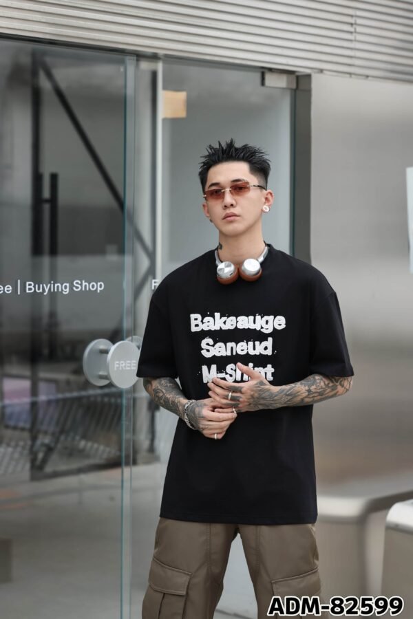 ADM New Rubber Print Heavyweight T-shirt 82599 - 260gsm Premium Cotton | Streetwear Wholesale (3 Colors) - Image 9