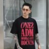 ADM New Distressed Print Heavyweight T-shirt 82598 - 260gsm Premium Cotton | Streetwear Wholesale (3 Colors) - ​​Black