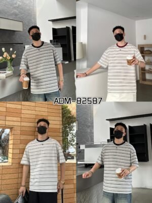 ADM New Pique Layered T-shirt 82587 - 220gsm Textured Cotton | Streetwear Wholesale (3 Colors)