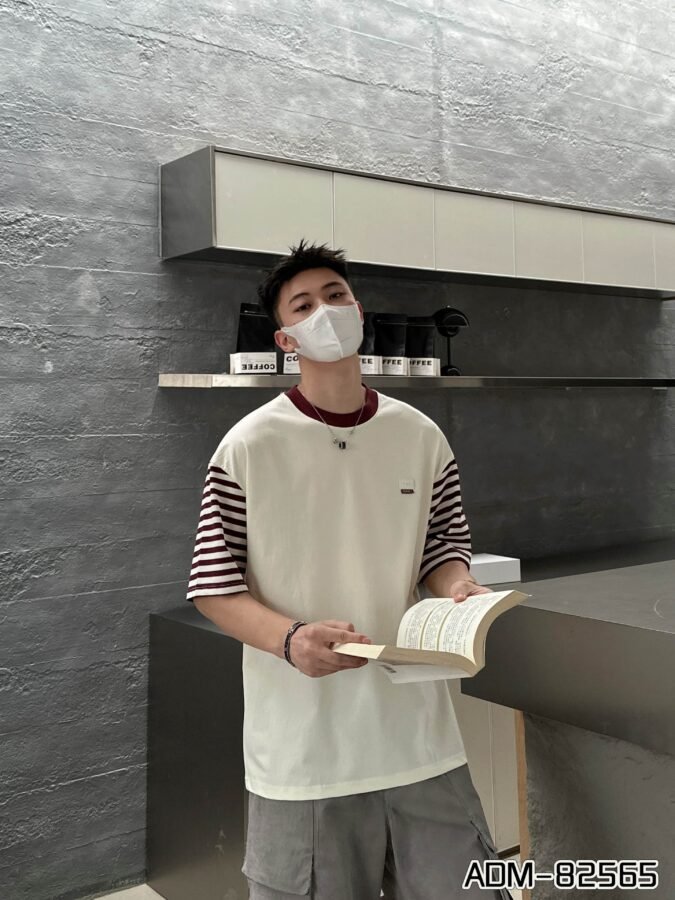 ADM New Contrast Stripe Raglan T-shirt 82565 - 200gsm Premium Cotton | Streetwear Wholesale (3 Colors) - Image 13
