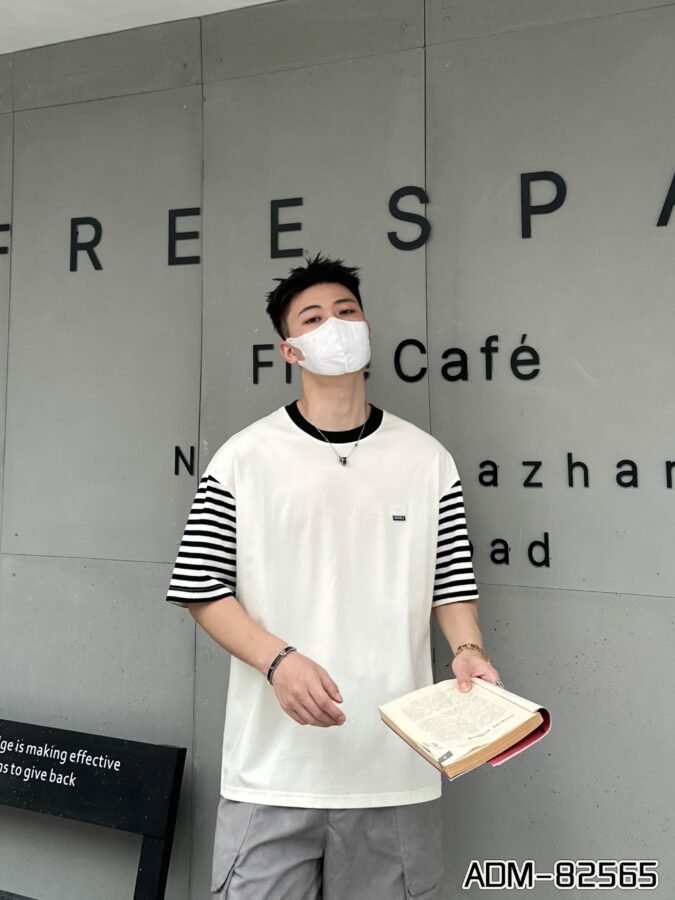 ADM New Contrast Stripe Raglan T-shirt 82565 - 200gsm Premium Cotton | Streetwear Wholesale (3 Colors) - Image 5