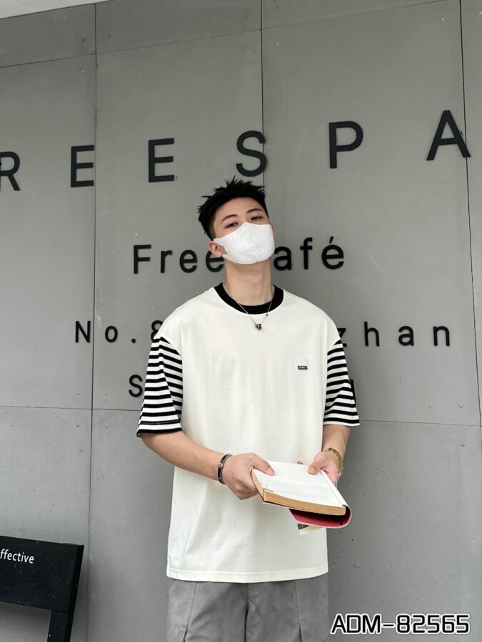 ADM New Contrast Stripe Raglan T-shirt 82565 - 200gsm Premium Cotton | Streetwear Wholesale (3 Colors) - Image 2
