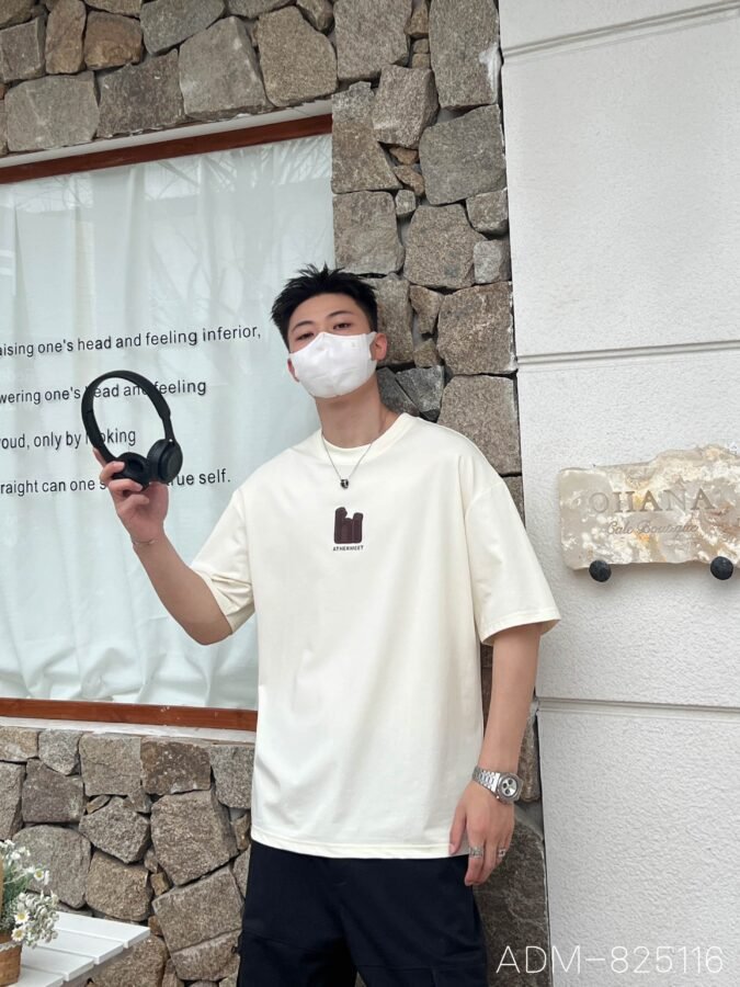 ADM New 3D Foam Print Cotton T-shirt 825116 - 200gsm Premium Streetwear | Wholesale (3 Colors) - Image 5
