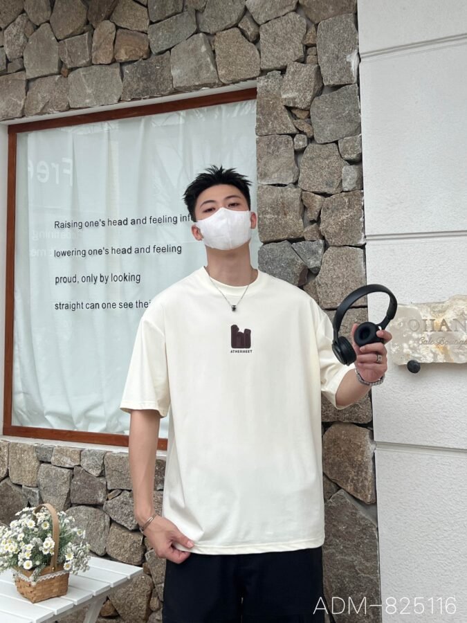 ADM New 3D Foam Print Cotton T-shirt 825116 - 200gsm Premium Streetwear | Wholesale (3 Colors) - Image 4