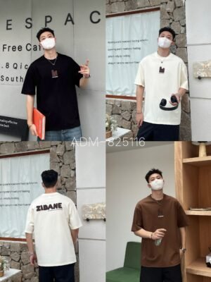 ADM New 3D Foam Print Cotton T-shirt 825116 - 200gsm Premium Streetwear | Wholesale (3 Colors)