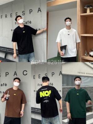 ADM New Vintage Wash 3D Embroidery T-shirt 825115 - 200gsm Premium Cotton | Streetwear Wholesale (4 Colors)