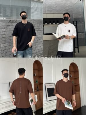 ADM new 3D Foam Embossed T-shirt 825117 - 200gsm Premium Cotton | Streetwear Wholesale (3 Colors)