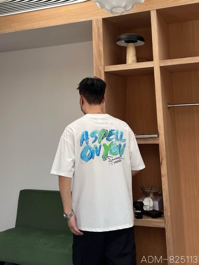 ADM New Rubberized Print Cotton T-shirt 825113 - 200gsm Premium Streetwear | Wholesale (3 Colors) - Image 11