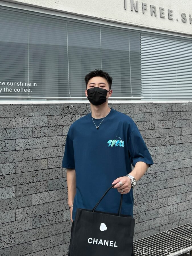 ADM New Rubberized Print Cotton T-shirt 825113 - 200gsm Premium Streetwear | Wholesale (3 Colors) - Image 6