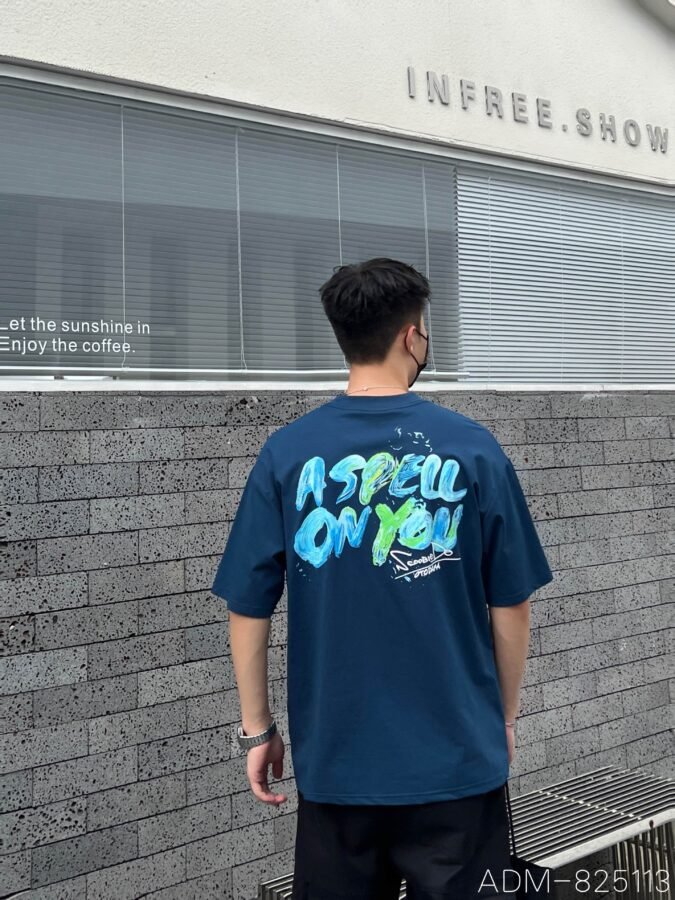 ADM New Rubberized Print Cotton T-shirt 825113 - 200gsm Premium Streetwear | Wholesale (3 Colors) - Image 9