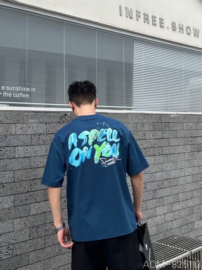 ADM New Rubberized Print Cotton T-shirt 825113 - 200gsm Premium Streetwear | Wholesale (3 Colors) - Image 8