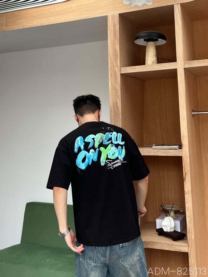 ADM New Rubberized Print Cotton T-shirt 825113 - 200gsm Premium Streetwear | Wholesale (3 Colors) - Image 3