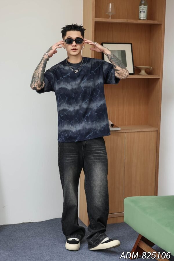 ADM New Woven Effect Print T-shirt 825106 - 200gsm Premium Cotton | Streetwear Wholesale (4 Colors) - Image 14