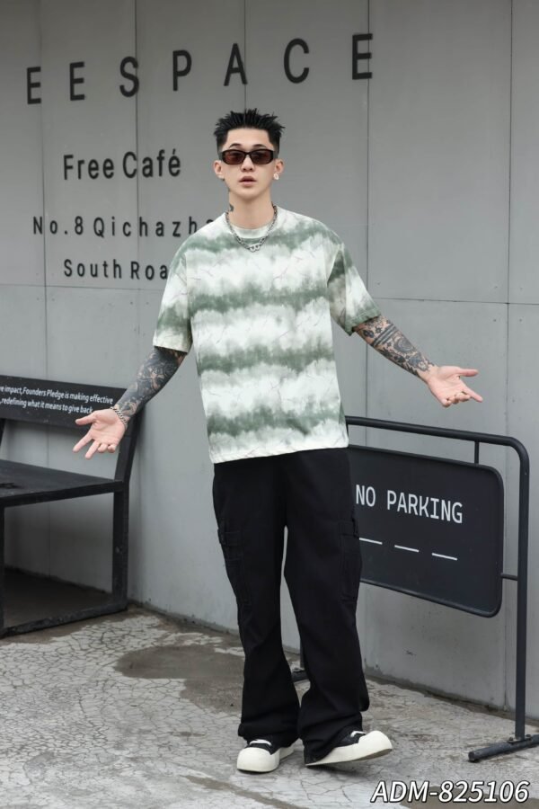 ADM New Woven Effect Print T-shirt 825106 - 200gsm Premium Cotton | Streetwear Wholesale (4 Colors) - Image 7