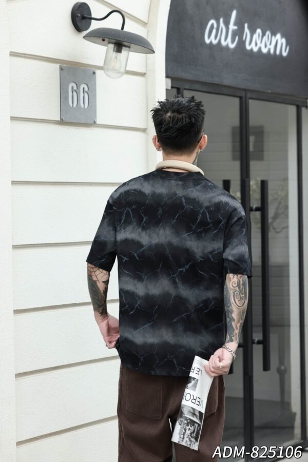 ADM New Woven Effect Print T-shirt 825106 - 200gsm Premium Cotton | Streetwear Wholesale (4 Colors) - Image 2