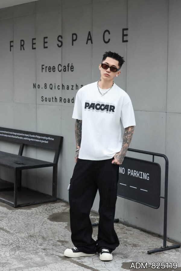 ADM New Halftone Burnout Effect T-shirt 825119 - 200gsm Premium Cotton | Streetwear Wholesale (4 Colors) - Image 13