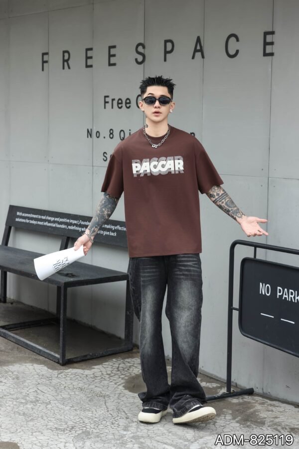 ADM New Halftone Burnout Effect T-shirt 825119 - 200gsm Premium Cotton | Streetwear Wholesale (4 Colors) - Image 10