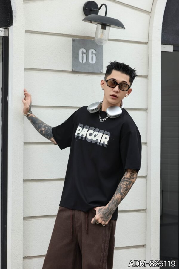 ADM New Halftone Burnout Effect T-shirt 825119 - 200gsm Premium Cotton | Streetwear Wholesale (4 Colors) - Image 2