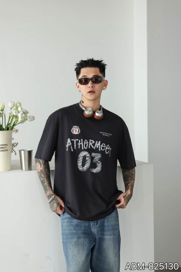 ADM New Vintage Wash Heavyweight T-shirt 825130 - 260gsm Premium Cotton | Streetwear Wholesale (4 Colors) - Image 4