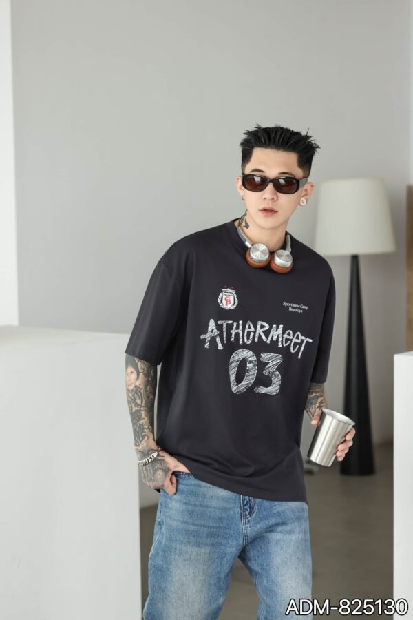 ADM New Vintage Wash Heavyweight T-shirt 825130 - 260gsm Premium Cotton | Streetwear Wholesale (4 Colors) - Image 3