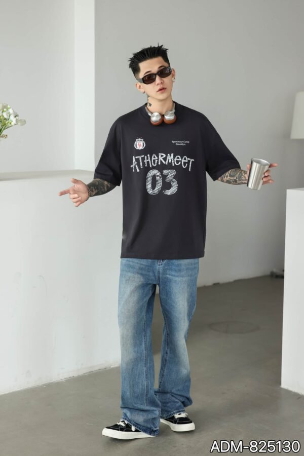 ADM New Vintage Wash Heavyweight T-shirt 825130 - 260gsm Premium Cotton | Streetwear Wholesale (4 Colors) - Image 2