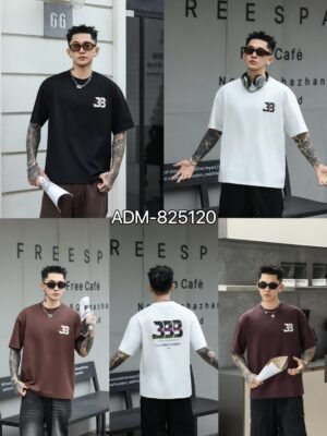 ADM New Halftone Art Cotton T-shirt 825120 - 200gsm Premium Streetwear | Wholesale (4 Colors)