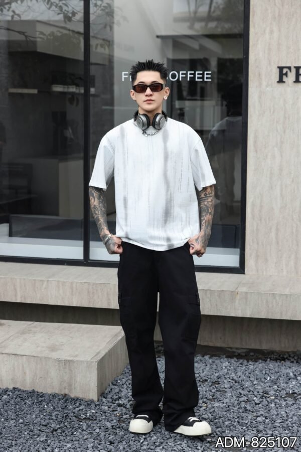 ADM New Fabric Print Cotton T-shirt 825107 - 200gsm Premium Streetwear | Wholesale (4 Colors) - Image 13