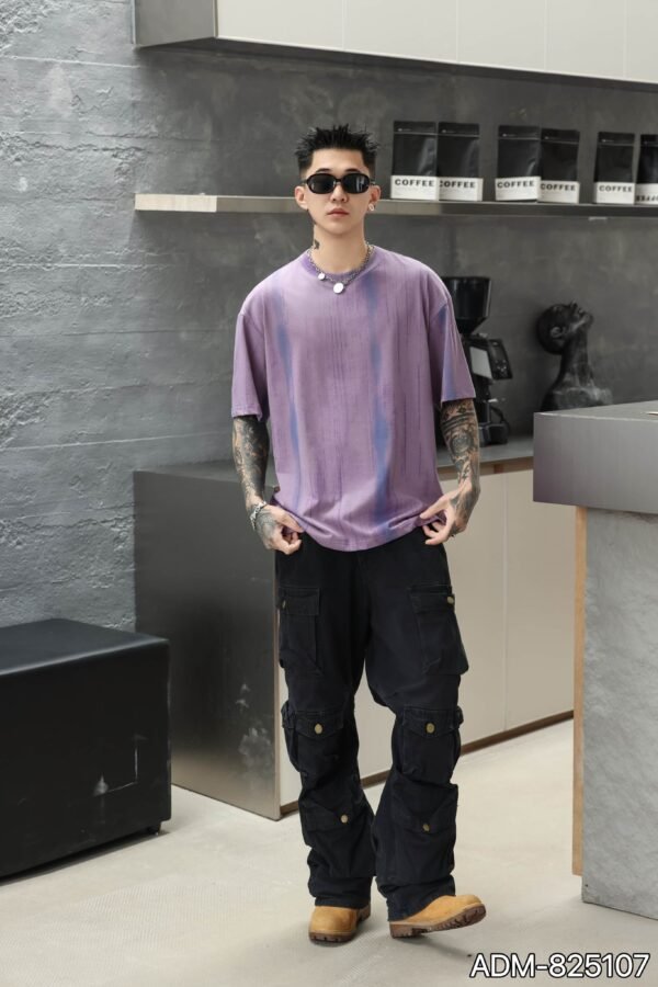 ADM New Fabric Print Cotton T-shirt 825107 - 200gsm Premium Streetwear | Wholesale (4 Colors) - Image 4