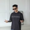 ADM New Splatter Print Cotton T-shirt 825101 - 200gsm Premium Streetwear | Wholesale (4 Colors) - Gray