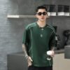 ADM New Embroidered Logo Cotton T-shirt 825169 - 200gsm Premium Streetwear | Wholesale (4 Colors) - ​​Green​​