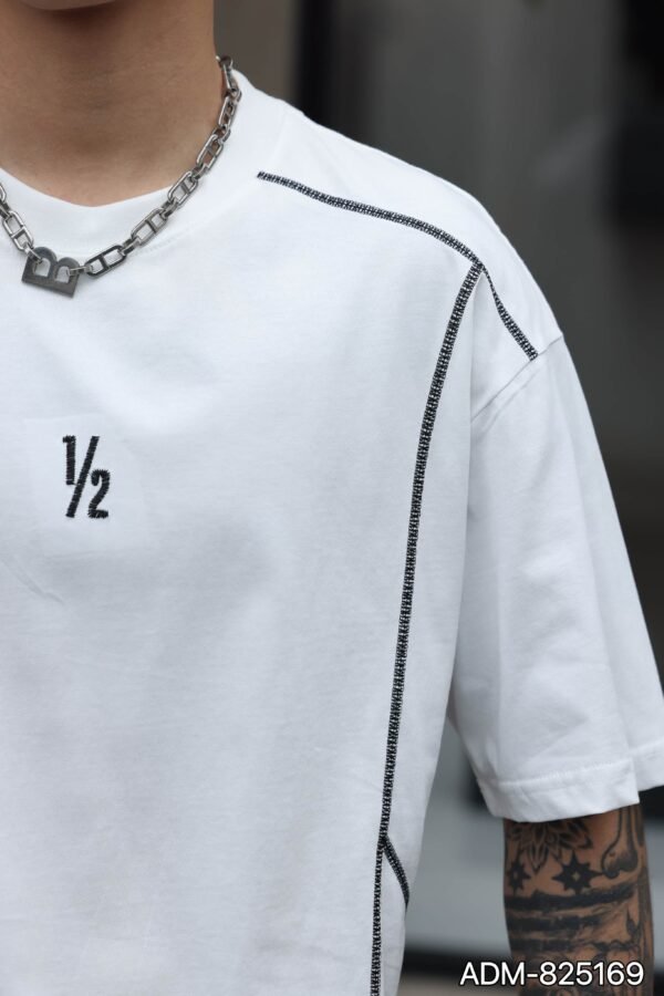 ADM New Embroidered Logo Cotton T-shirt 825169 - 200gsm Premium Streetwear | Wholesale (4 Colors) - Image 13