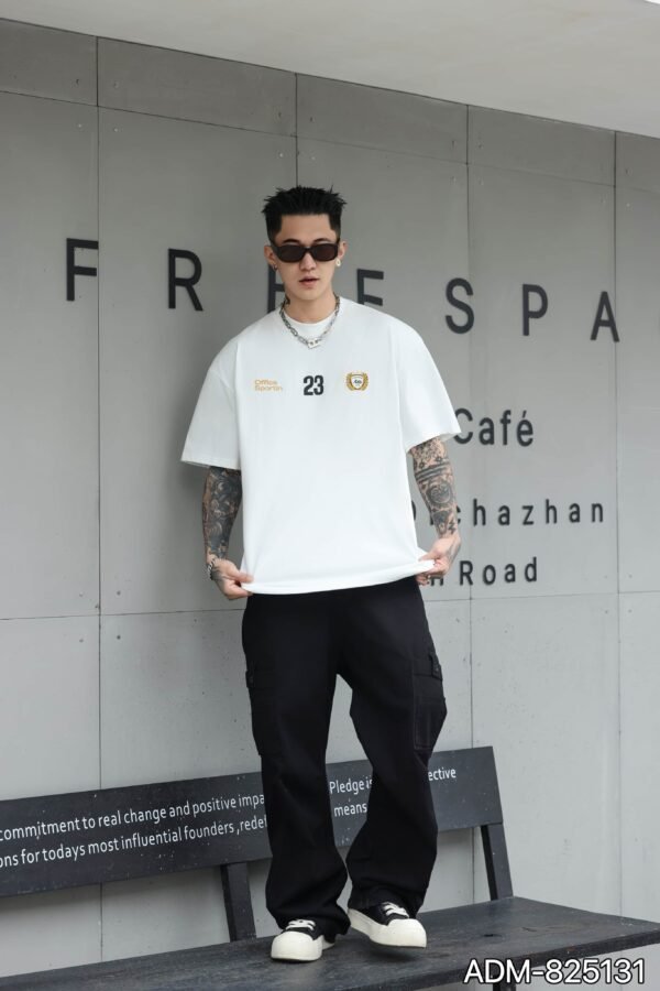 ADM New Retro Print Heavyweight T-shirt 825131 - 260gsm Premium Cotton | Streetwear Wholesale (4 Colors) - Image 13