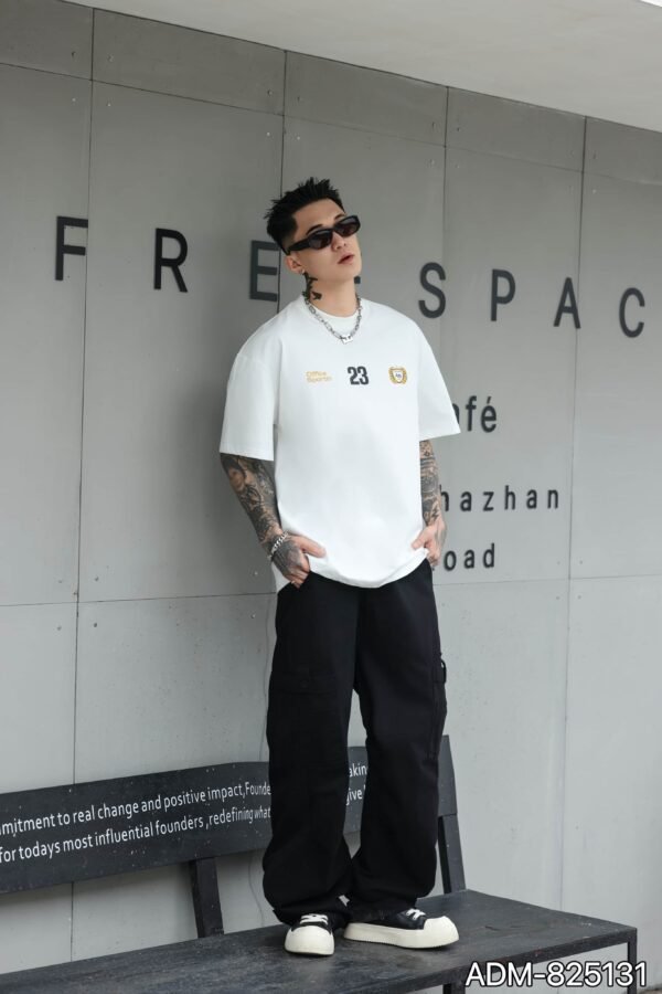 ADM New Retro Print Heavyweight T-shirt 825131 - 260gsm Premium Cotton | Streetwear Wholesale (4 Colors) - Image 12