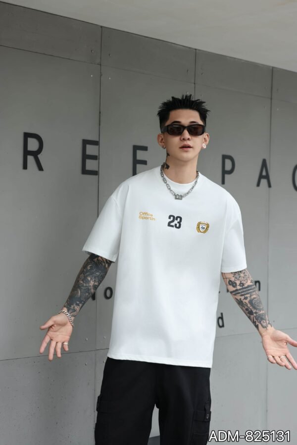 ADM New Retro Print Heavyweight T-shirt 825131 - 260gsm Premium Cotton | Streetwear Wholesale (4 Colors) - Image 11