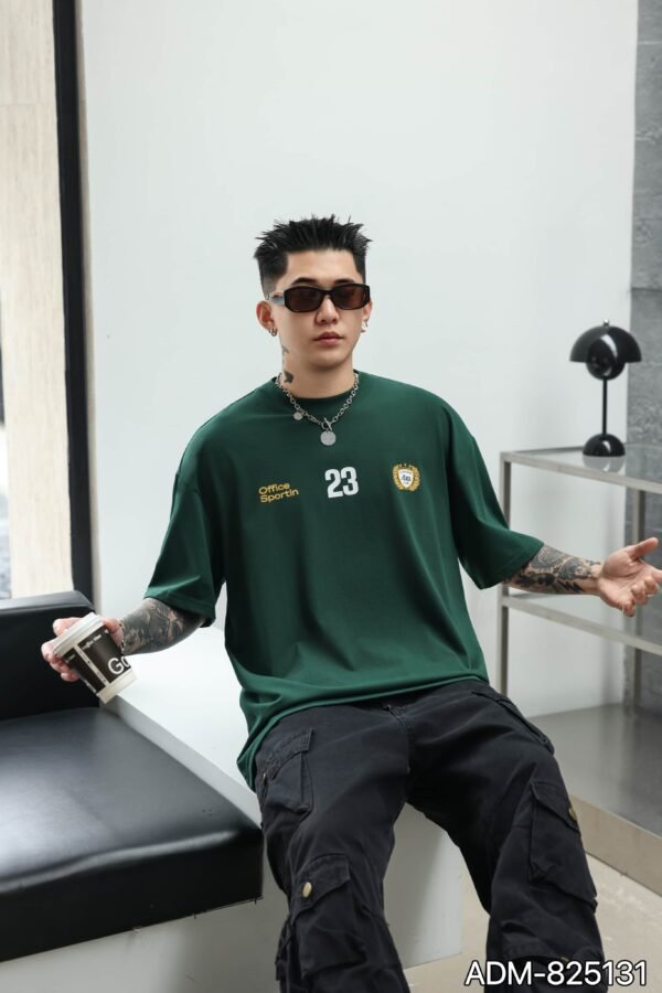 ADM New Retro Print Heavyweight T-shirt 825131 - 260gsm Premium Cotton | Streetwear Wholesale (4 Colors) - Image 7