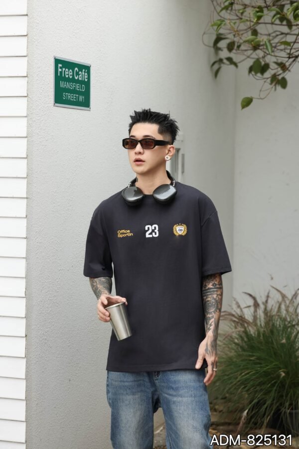 ADM New Retro Print Heavyweight T-shirt 825131 - 260gsm Premium Cotton | Streetwear Wholesale (4 Colors) - Image 10