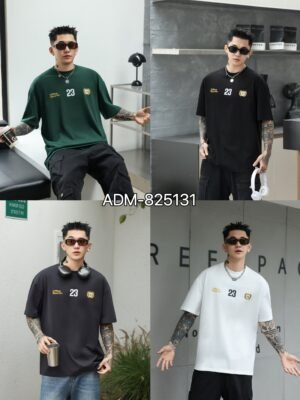 ADM New Retro Print Heavyweight T-shirt 825131 - 260gsm Premium Cotton | Streetwear Wholesale (4 Colors)