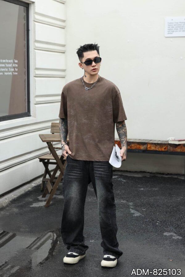 ADM New Woven Effect Print T-shirt 825103 - 200gsm Premium Cotton | Streetwear Wholesale (4 Colors) - Image 14