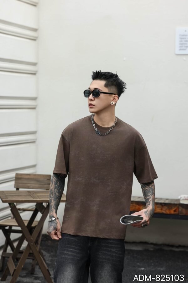 ADM New Woven Effect Print T-shirt 825103 - 200gsm Premium Cotton | Streetwear Wholesale (4 Colors) - Image 13