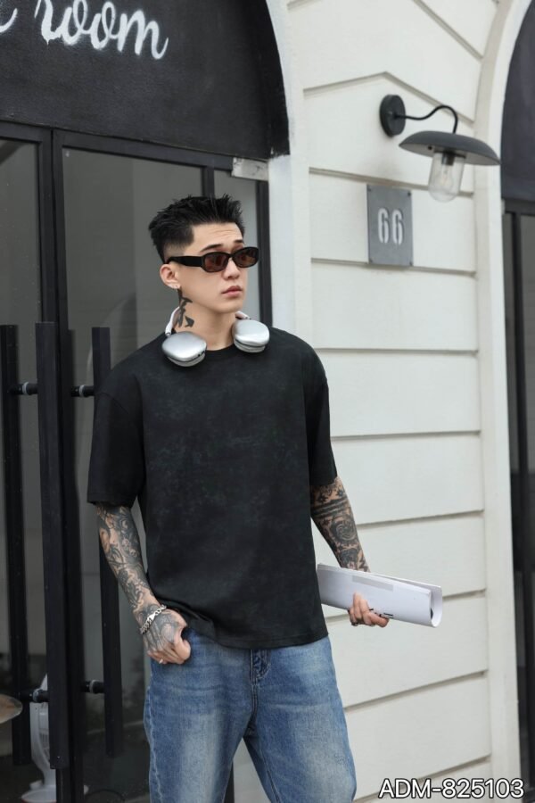 ADM New Woven Effect Print T-shirt 825103 - 200gsm Premium Cotton | Streetwear Wholesale (4 Colors) - Image 11