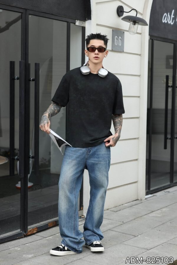 ADM New Woven Effect Print T-shirt 825103 - 200gsm Premium Cotton | Streetwear Wholesale (4 Colors) - Image 10